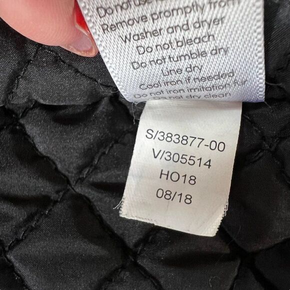 Athleta District Primaloft Faux Fur Hood Jacket Grey Black Size Small - Picture 9 of 15